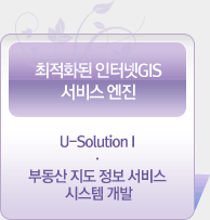 최적환된 인터넷GIS 서비스엔진 - U-Solution1.부동산지도정보서비스 시스템 개발